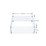 Vierkante Glazen Windbescherming - Elementi