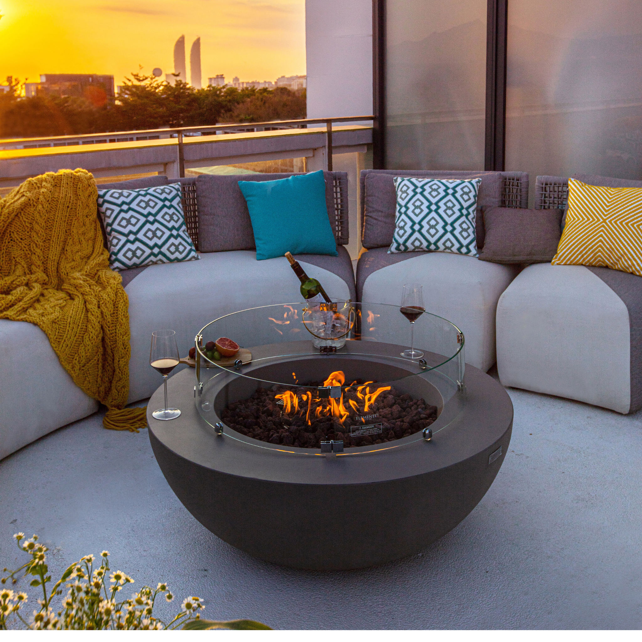 Lunar Bowl vuurtafel - ELEMENTI
